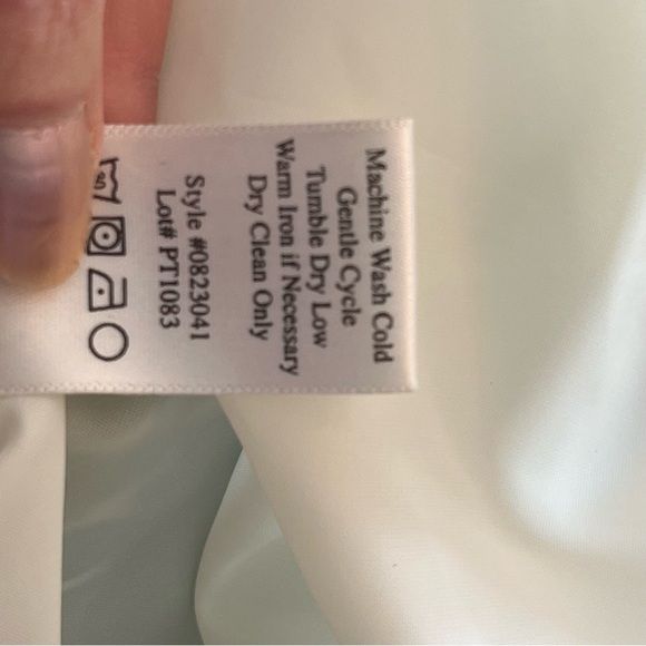 Kathryn Conover Green and White floral Spaghetti Strap Sun Dress Mini Size 6 - Picture 9 of 10